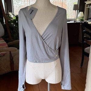Gymshark Ballet Wrap Crop Top Size XL